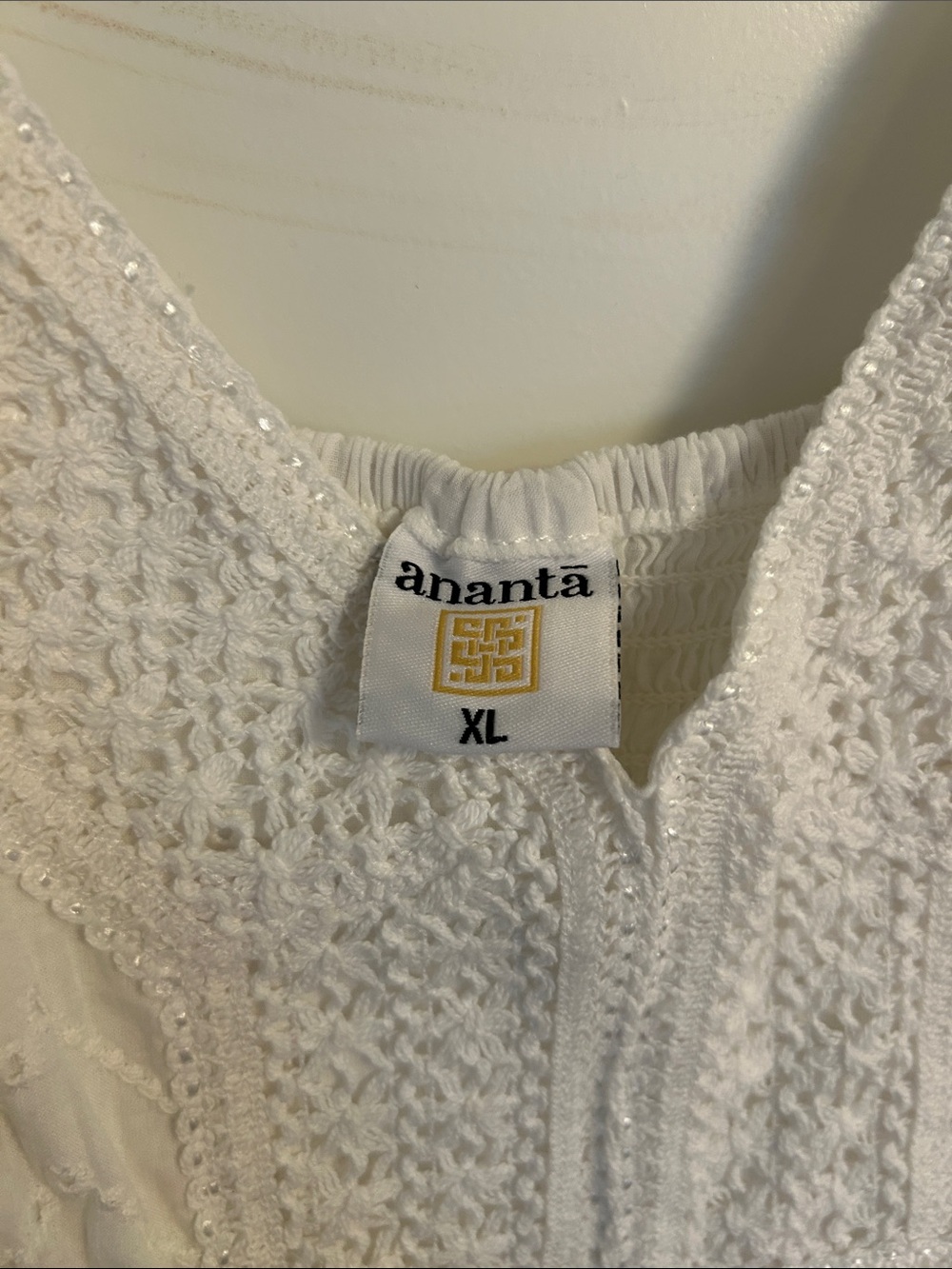 White Eyelet Tiered Sundress - Lightweight Summer Dress - Picture 3 of 6